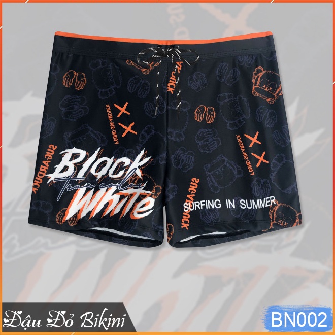 Quần bơi cho bé trai lớn, size đại từ 40 - 95kg, dáng boxer nam tính dễ mặc, chất thun bơi lạnh dày dặn bền đẹp | BN002