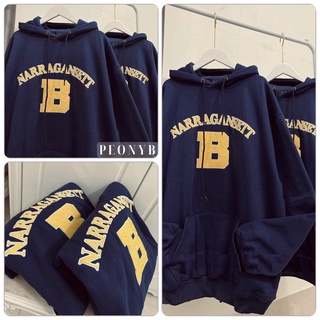 Áo hoodie chữ B Narra  Hoodies form rộng tay bồng sweater nỉ mũ 2 lớp kiểu thể thao hàn quốc peonyb unisex