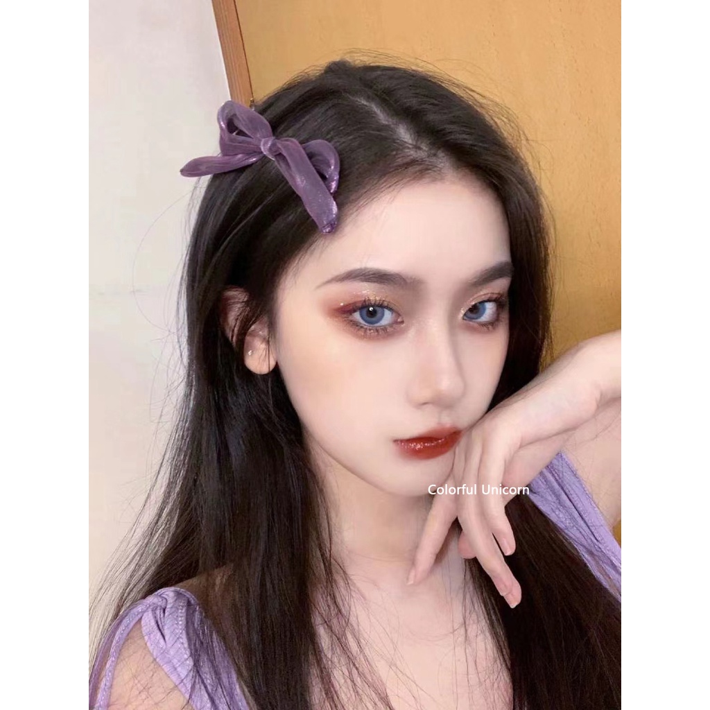 Cặp kính áp tròng COLORHUNTER 14.0mm hỗ trợ độ cận 0-8 độ dùng trong 1 năm thời trang