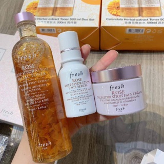 Set Fresh 3 Món Fullsize Dòng Rose Deep Hydration