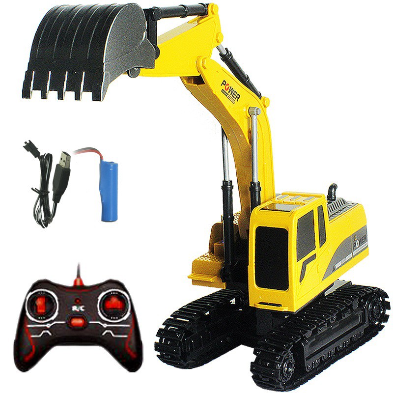 Đồ Chơi Trẻ Em Máy Xúc Điều Khiển Từ Xa Tần Số 2.5G