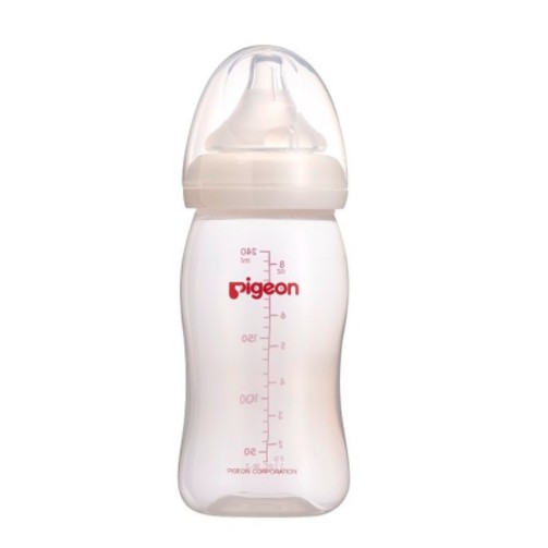 .[ĐỦ SIZE] Bình Sữa Pigeon Cổ Rộng PP Plus 160ML/260ML/.