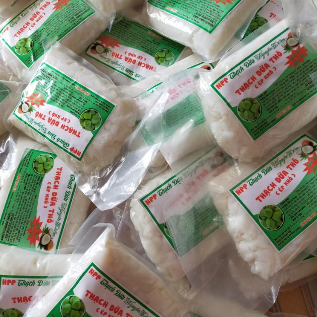 Thạch dừa thô bến tre 1kg + huong vai