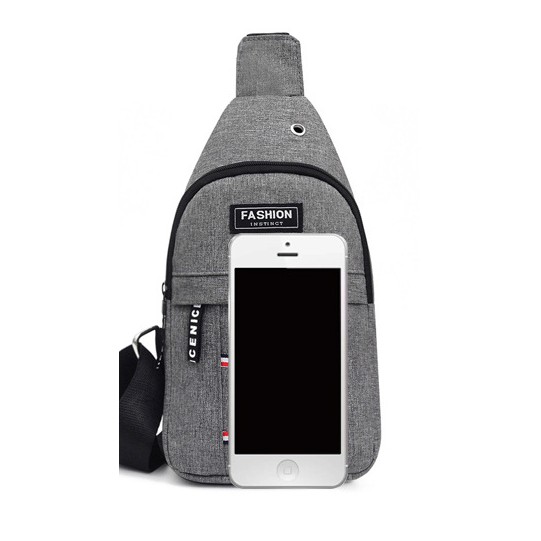 Túi đeo chéo nam vải bố - Kiểu đơn giản
