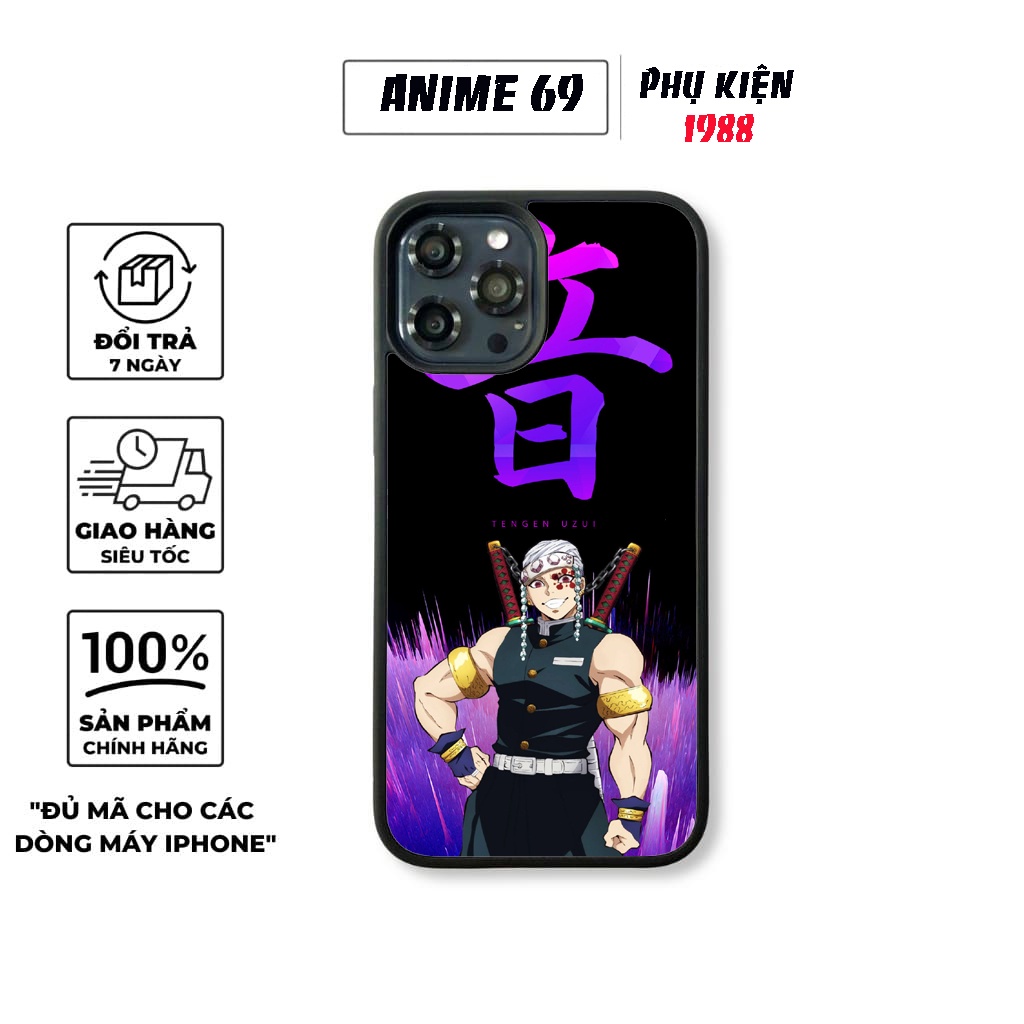 ỐP LƯNG IP CAO CẤP - Kimetsu no Yaiba - SÁT QUỶ ĐỘI - IP6--13PROMAX K1-k4
