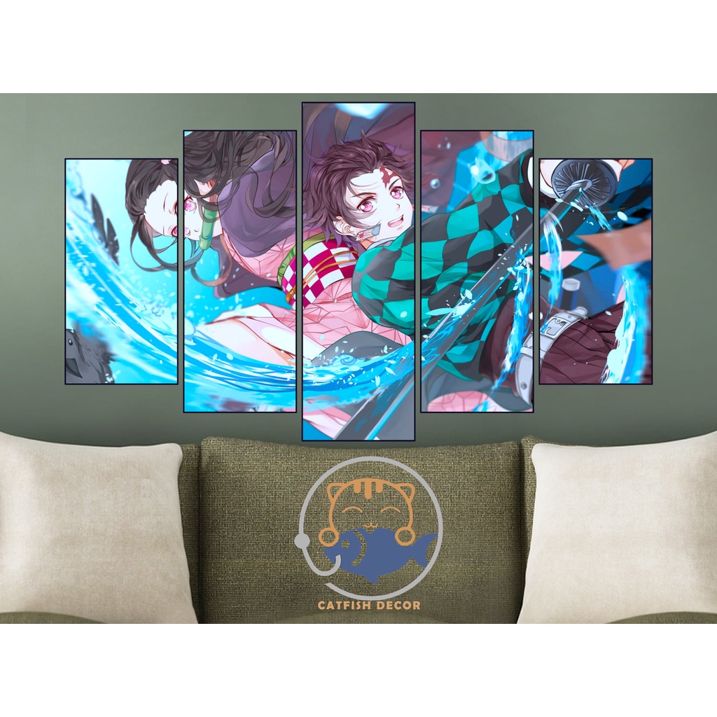 Tranh dán tường trang trí phòng KIMETSU NO YAIBA - THANH GƯƠM DIỆT QUỶ 4