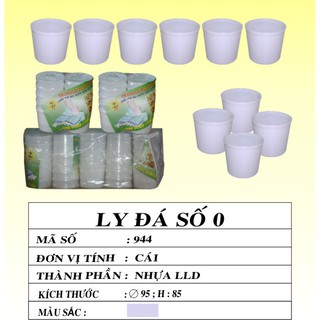 Bộ 10 Ly làm đá nhựa số 0