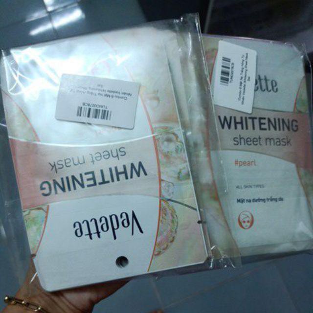 Combo 6 Mặt Nạ Trắng Hồng Tự Nhiên Vedette Whitening Sheet Mask