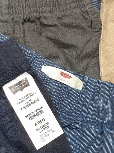 Freeship 99k TQ_🔥🔥Quần kaki lưng thun bé trai Levi’s nhóm nhí. 