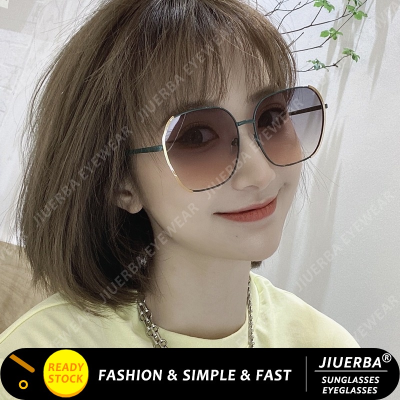 Kính Mát Gọng Tròn Kim Loại Chống Tia UV Thời Trang Đi Biển Mùa Hè Dành Cho Nữ