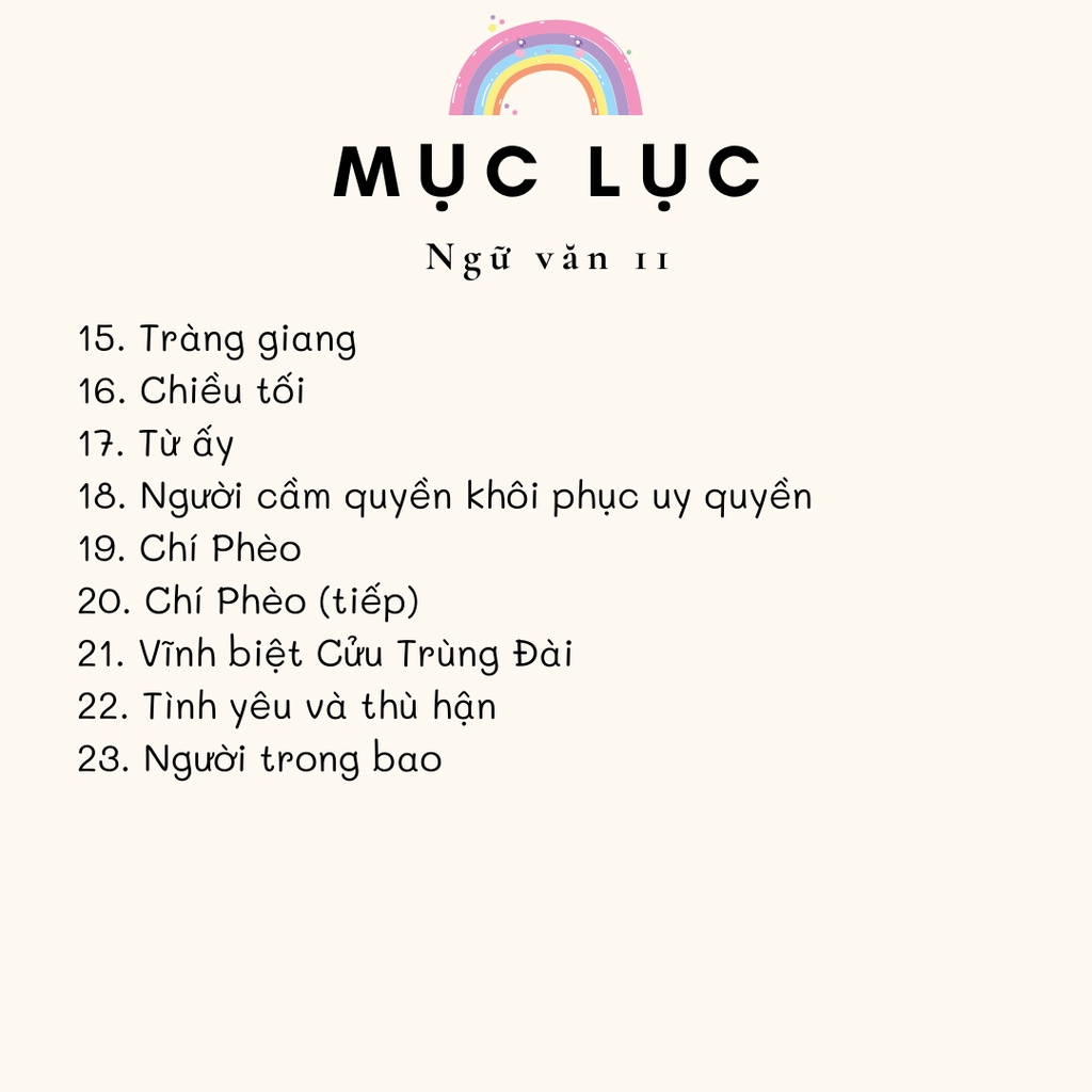 CŨ - Sticker nhãn dán văn học 11, tiêu đề văn học 11, ngữ văn 11| AIMÉE