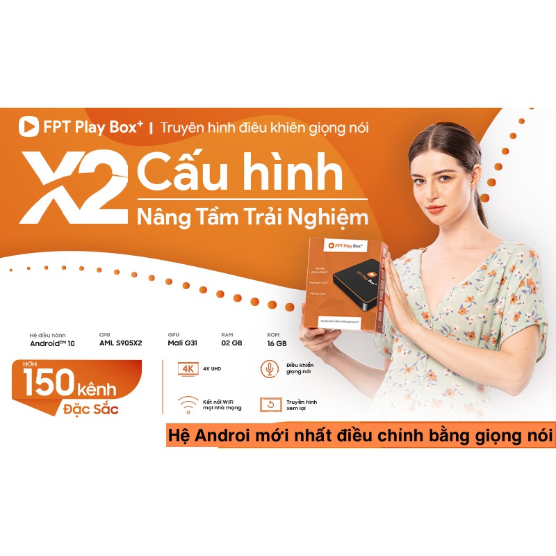 FPT Play Box+ T550 TV Box điều khiển giọng nói Hệ điều hành Androi - Bảo hành 12 tháng