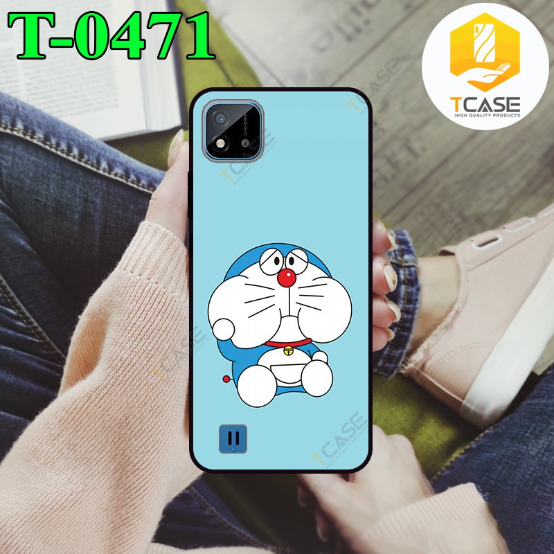 Ốp lưng nhám chống sốc dành cho Realme C11 2021 in hình Doremon