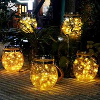 Lọ Thủy Tinh Có Đèn Led 30 Bóng Trang Trí Ngoài Trời