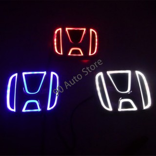Logo 5d Led Cho Xe Honda Civic City Odyssey Vezel Crv Accord Fit Crosstour H-Rv Nsx