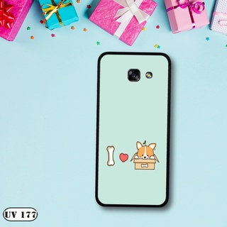 Ốp lưng  Samsung Galaxy A5 2017 - Lưng nhám viền dẻo in 2D