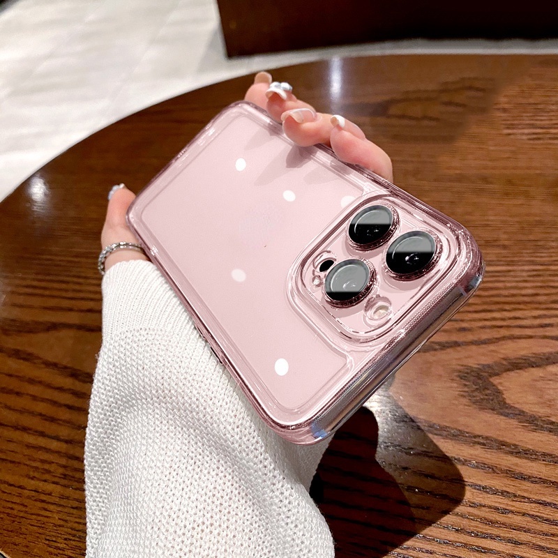 Ốp Điện Thoại Acrylic Trong Suốt Chống Sốc Bảo Vệ Ống Kính Máy Ảnh Sang Trọng Cho iPhone 13 12 Pro Max