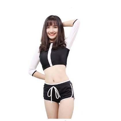 [Được mua nhiều] Đồ bơi cho học sinh - có tay kín đáo - hình thật | BigBuy360 - bigbuy360.vn