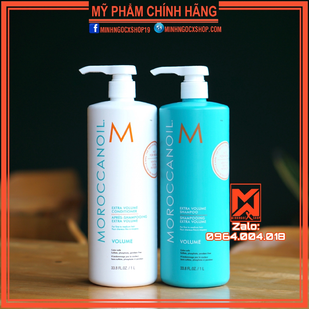 MOROCCANOIL DẦU GỘI XẢ TĂNG PHỒNG MOROCCANOIL VOLUME 500 - 1000ML CHÍNH HÃNG