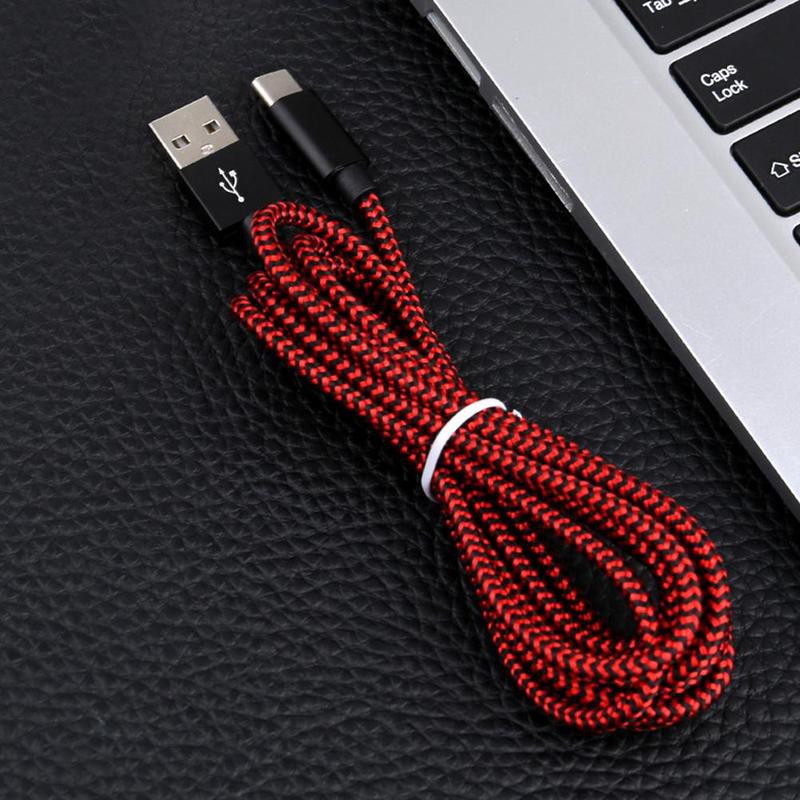 European and American high quality USB2.4A nylon braided charging cable