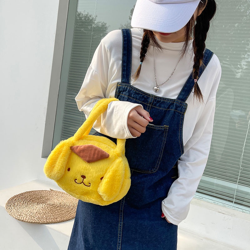 Túi Xách Hình Chú Chó Nhồi Bông Dễ Thương Cho Nữ