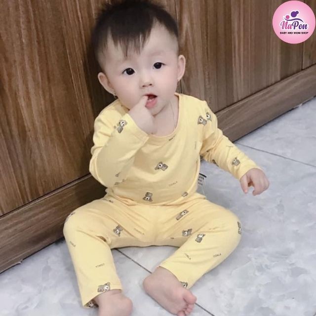 [CHẤT MIỄN CHÊ]Bộ đồ quần áo thu đông Peekaboo xuất Hàn xịn xò cho bé gái bé trai, bộ dài tay chất vải quá đẹp.