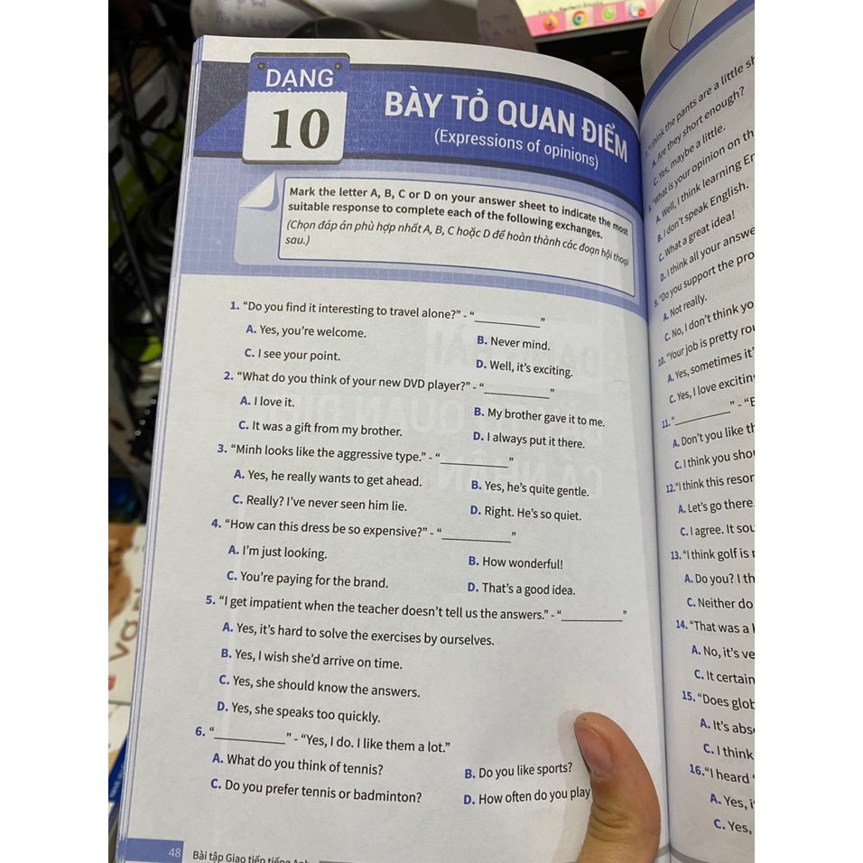 Sách - Bài tập giao tiếp tiếng anh ôn thi vào lớp 10 và 10 chuyên ( Megabooks )