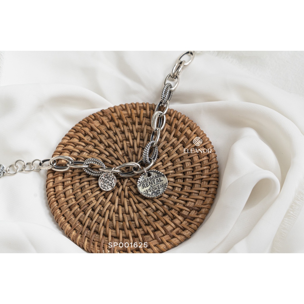 Lắc Tay Eleanor Bạc 925 Cao Cấp Thiết Kế Đính Charm Siêu Cá Tính - SP001625