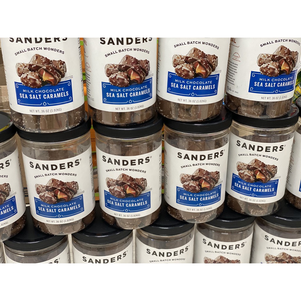 Socola Sanders muối biển - Sea salt caramels 1.02KG usa