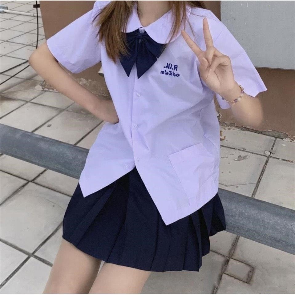 Áo sơ mi ngắn tay đồng phục học sinh nữ Thái Lan