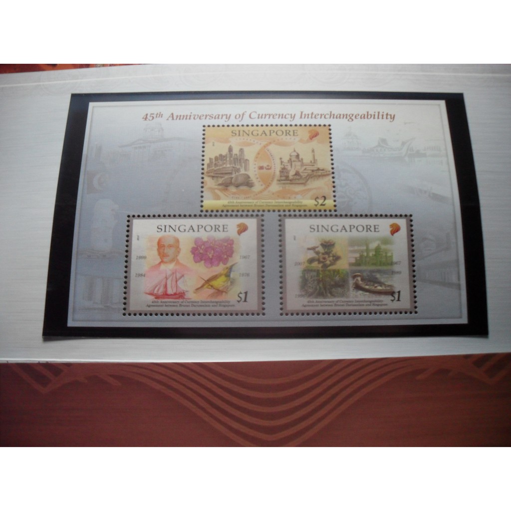 Tem sưu tập Tem  Singapore Bìa cài Tem có kèm tem