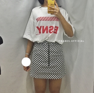 [order] chân váy caro checkerboard ảnh thật cuối