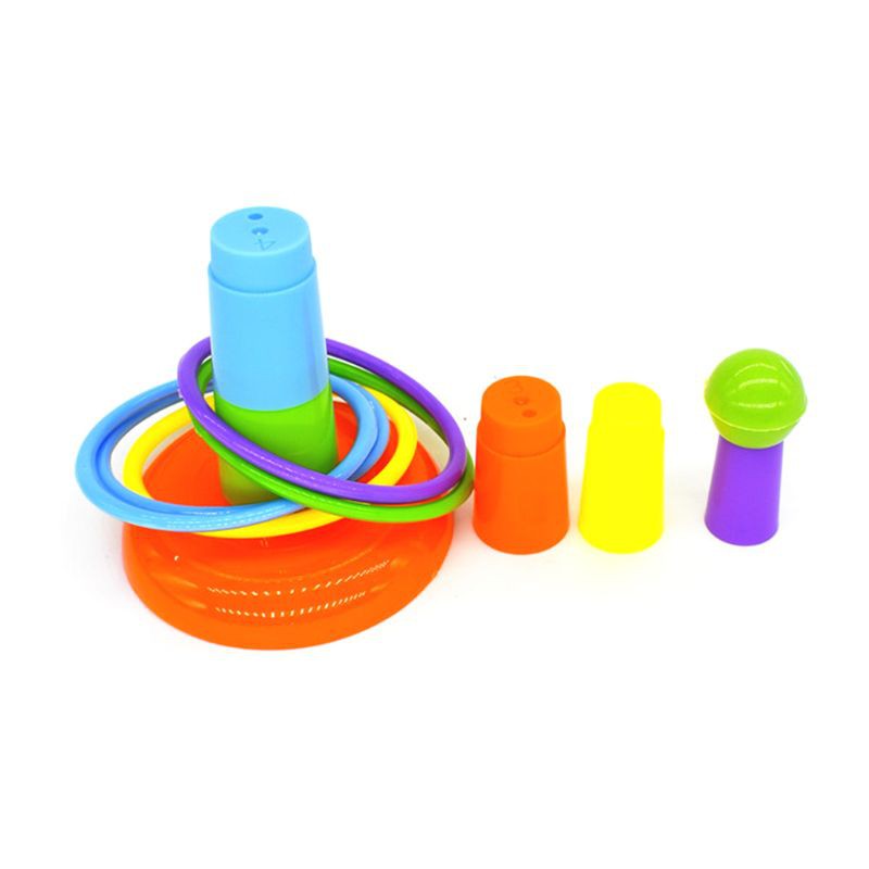 Set mô hình xe đẩy siêu thị / ván trượt / đồ chơi ném vòng / 2 trái bóng dành cho vẹt cưng