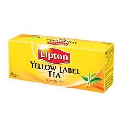 Trà Túi Lọc Nhãn Vàng Lipton Hộp 25 Gói X 2G hsd 2022