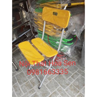 [Mã LIFEBKA5 giảm 10% tối đa 1 Triệu đơn 500k] Ghế xếp văn phòng,ghế nhựa chân sắt