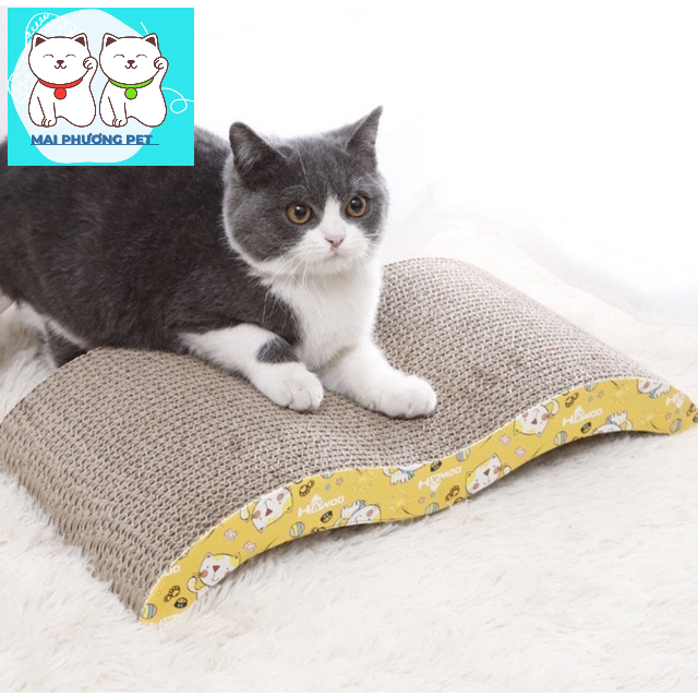 ￼Bàn cào móng cho mèo kèm 1 túi cat nip - trụ cào mài móng cho mèo - lutpet