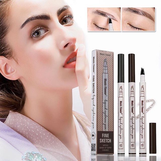 Bút kẻ lông mày gẩy sợi 4D Fine Skech Miking Pretty