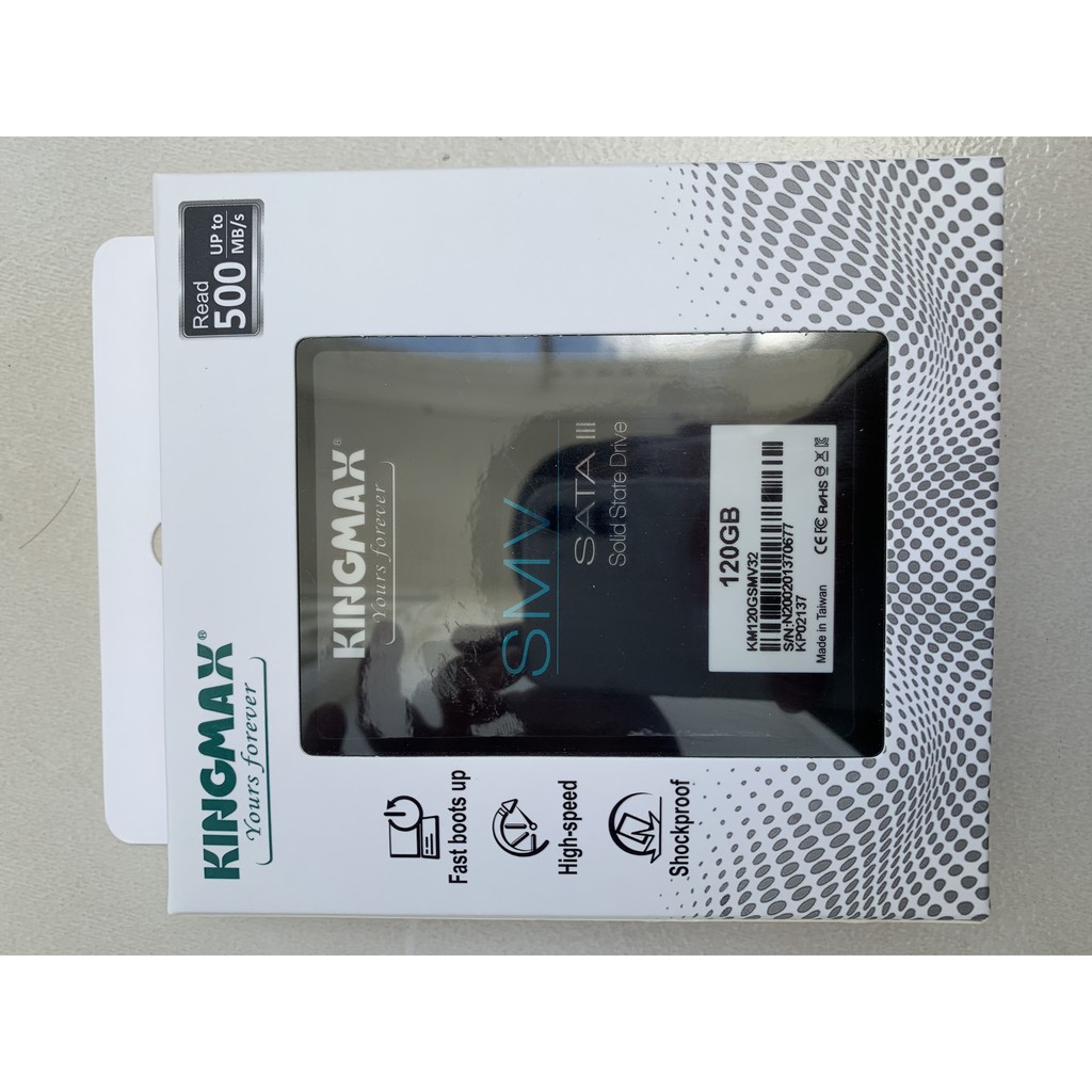 Ổ cứng SSD 120GB Kingmax SMV Sata III chính hãng Viễn Sơn Phân phối