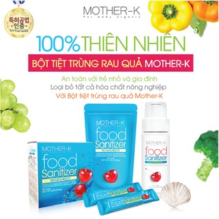 Bột tiệt trùng rau quả Mother-K Hàn Quốc