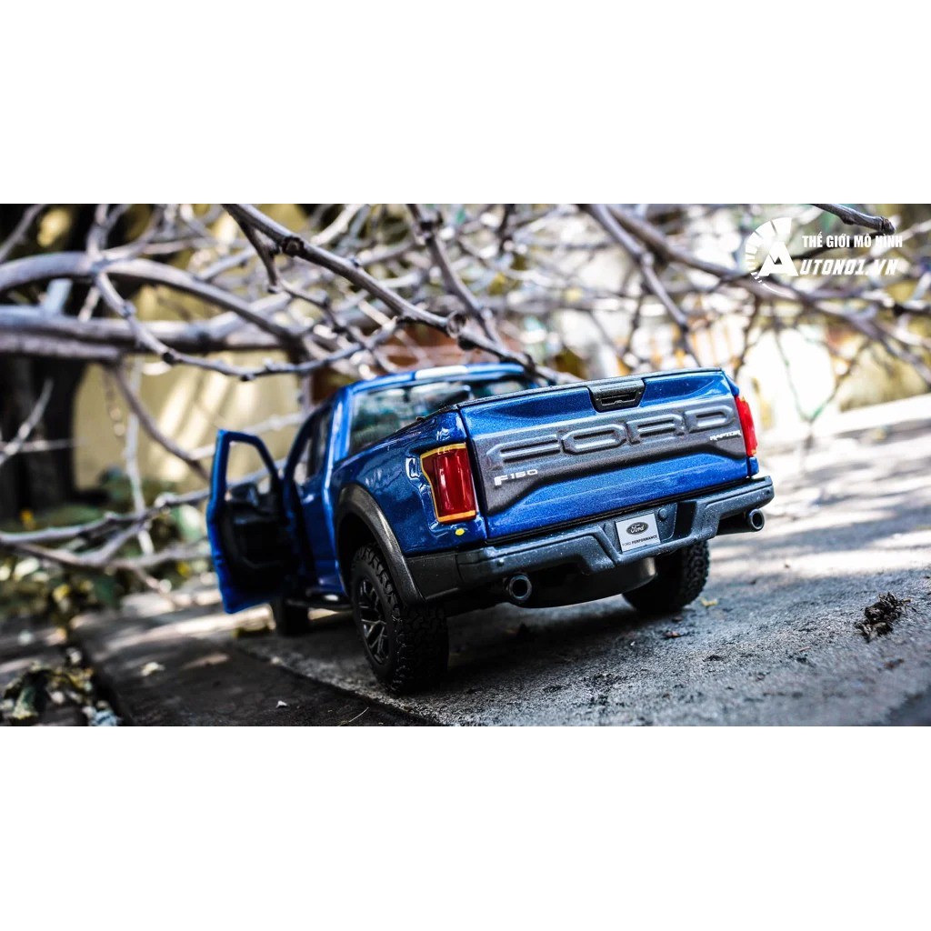 MÔ HÌNH 2017 FORD RAPTOR F150 BLUE 1:24 MAISTO 3296