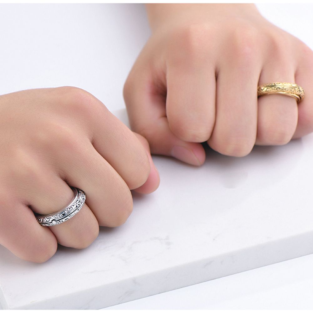 Eupus Nhẫn Hình Quả Cầu Thiên Văn Học Dạng Xoay Sáng Tạo Làm Quà Tặng Thời Trang Cho Cặp Đôi / Nữ