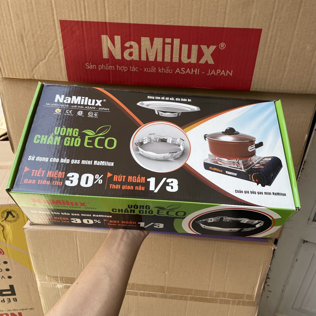 [COMBO] Hộp 20 cái Kiềng Chắn Gió Namilux - Dùng Cho Bếp Gas Mini - Tiết Kiệm Gas 30%