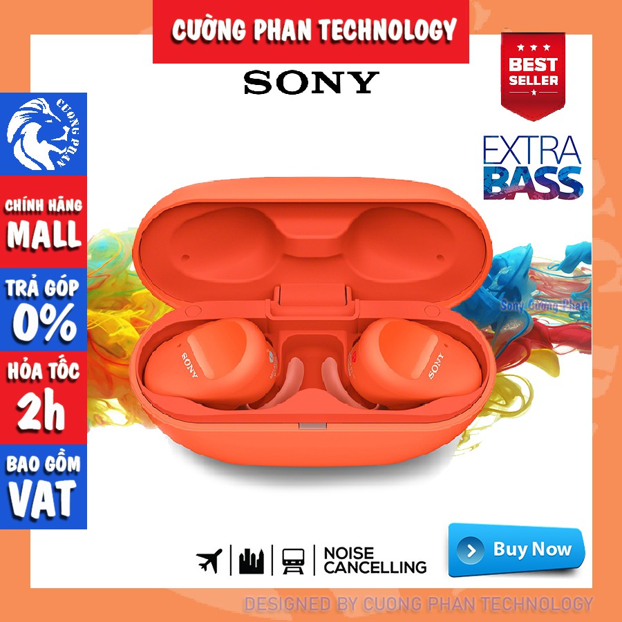 [Mã ELTECHZONE giảm 5% đơn 500K] Tai Nghe Thể Thao Chống Ồn True Wireless Sony WF-SP800N - Bảo Hành 12 Tháng