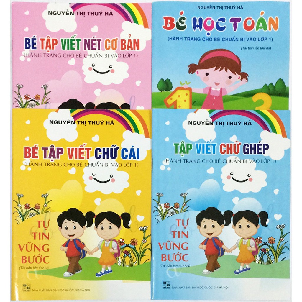 Sách - Combo 4 cuốn bé tập viết và bé học toán (thúy hà) - 4764762498265