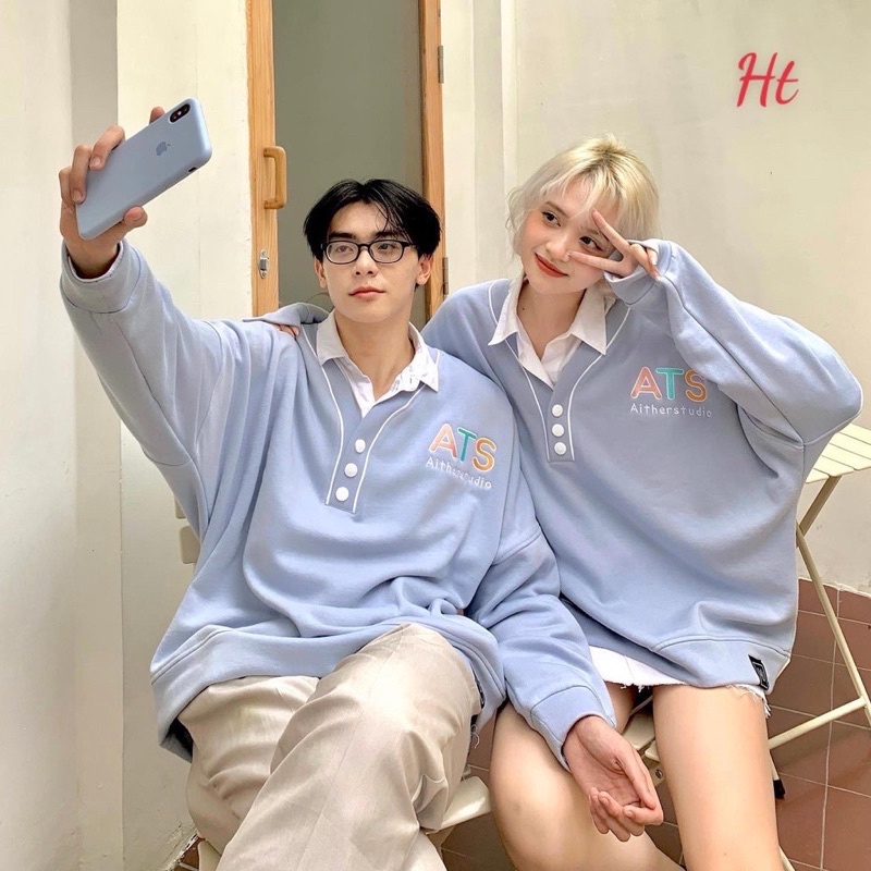 Áo Nỉ Sweeter Nữ Form Rộng ATS Tay Dài Bồng Dày Dặn Loại 1 | BigBuy360 - bigbuy360.vn