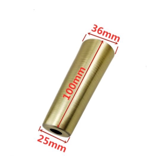 Ống côn chụp chân bàn ghế mạ vàng đồng 100x25x36mm (Cái)