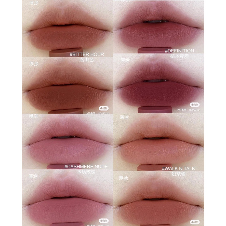 Son kem 3ce Velvet Lip Tint - 3ce ToiletPaper new 2022 phiên bản giới hạn Taupe Dusky Pink Figtachio Bitter Hour -vammai