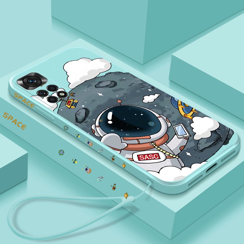 Ốp Điện Thoại Tpu Mềm Họa Tiết Phi Hành Gia Dành Cho Poco X5 Pro 5G M5 Xiaomi Mi 12 Lite 12T Redmi K60 12C