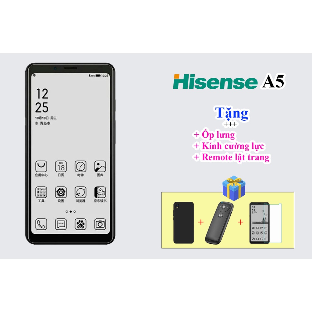 Máy đọc sách Hisense A5 (1 Sim)