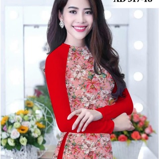 Vải áo dài in bông đều DL